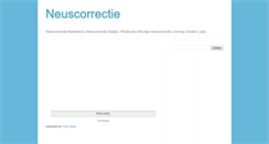 Desktop Screenshot of neuscorrectie.blogspot.com