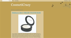 Desktop Screenshot of cosmeticrazy.blogspot.com