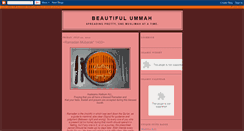 Desktop Screenshot of beautifulummah.blogspot.com