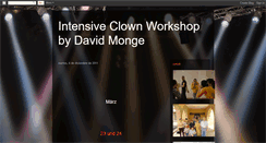 Desktop Screenshot of intensiveclownworkshop.blogspot.com