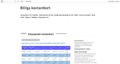 Desktop Screenshot of billigakontantkort.blogspot.com