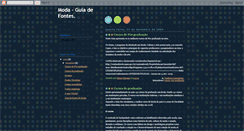 Desktop Screenshot of guiadefontes-moda.blogspot.com
