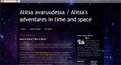 Desktop Screenshot of alitsa-avaruudessa.blogspot.com
