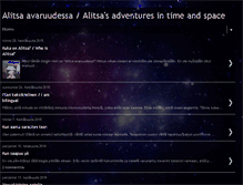 Tablet Screenshot of alitsa-avaruudessa.blogspot.com