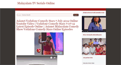 Desktop Screenshot of malayalam-tv-serials.blogspot.com