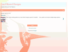 Tablet Screenshot of carolbristoldesignsblog.blogspot.com