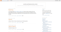 Desktop Screenshot of ozpapersonline.blogspot.com