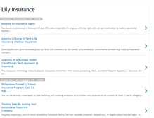 Tablet Screenshot of lilyinsurance.blogspot.com