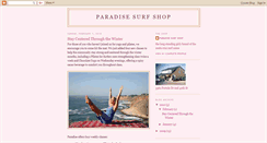 Desktop Screenshot of paradisesurfshop.blogspot.com