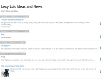 Tablet Screenshot of lexylusideasandnews.blogspot.com