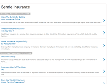 Tablet Screenshot of bernieinsurance.blogspot.com