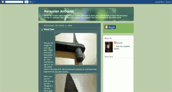 Desktop Screenshot of malaysianantiques.blogspot.com