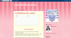 Desktop Screenshot of comidinhasdalu.blogspot.com