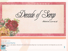 Tablet Screenshot of decadeofscrap.blogspot.com