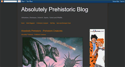 Desktop Screenshot of absolutelyprehistoric.blogspot.com