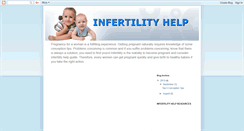 Desktop Screenshot of infertility-help-tips.blogspot.com