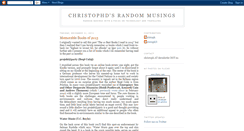 Desktop Screenshot of christoph-d.blogspot.com