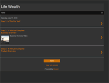 Tablet Screenshot of lifeweatlh.blogspot.com