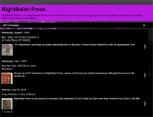 Tablet Screenshot of nightballetpress.blogspot.com