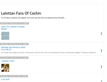 Tablet Screenshot of lalettanfansofcochin.blogspot.com