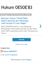 Mobile Screenshot of hukumoesoe83.blogspot.com