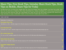 Tablet Screenshot of nse-bse-share-stock-trading-tipstoday.blogspot.com