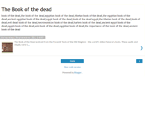 Tablet Screenshot of abookofthedead.blogspot.com