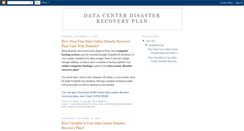 Desktop Screenshot of datacenterdisasterrecoveryplan.blogspot.com