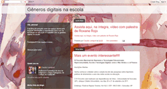 Desktop Screenshot of generosdigitaisnaescola.blogspot.com