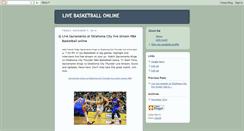 Desktop Screenshot of livebasketballwatch.blogspot.com