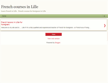 Tablet Screenshot of frenchcourseslille.blogspot.com