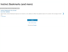Tablet Screenshot of instinctbookmarks.blogspot.com