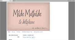 Desktop Screenshot of mildemathilde.blogspot.com