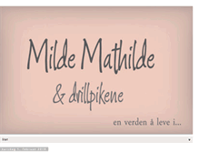 Tablet Screenshot of mildemathilde.blogspot.com