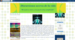 Desktop Screenshot of discursionesacercadelavida.blogspot.com