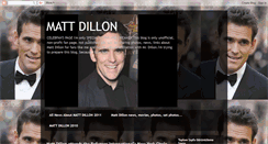 Desktop Screenshot of mattdillon-celebfan.blogspot.com