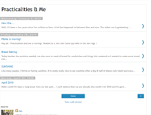 Tablet Screenshot of practicalitiesandme.blogspot.com