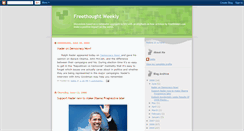 Desktop Screenshot of freethoughtweekly.blogspot.com