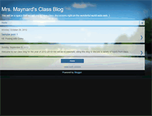 Tablet Screenshot of mrsmaynardsclasspage.blogspot.com