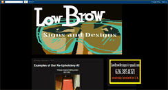 Desktop Screenshot of lowbrowdesigns.blogspot.com