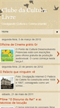 Mobile Screenshot of clubedaculturallivre.blogspot.com