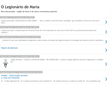 Tablet Screenshot of legionariomariano.blogspot.com