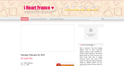 Desktop Screenshot of iheartfrance.blogspot.com