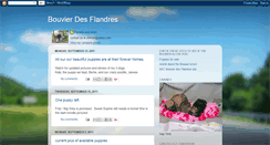 Desktop Screenshot of bouvierpups.blogspot.com