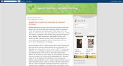 Desktop Screenshot of anti-abortion-blog.blogspot.com