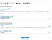 Tablet Screenshot of anti-abortion-blog.blogspot.com