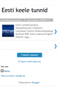 Mobile Screenshot of eestikeeletunnid.blogspot.com
