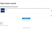 Tablet Screenshot of eestikeeletunnid.blogspot.com