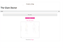 Tablet Screenshot of glamdoctor.blogspot.com