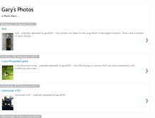 Tablet Screenshot of gary8345photos.blogspot.com